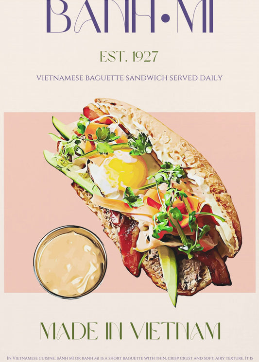Vietnamesisches Baguette | Poster