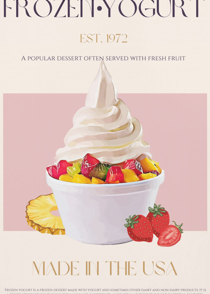 Wirbel aus gefrorenem Joghurt | Poster