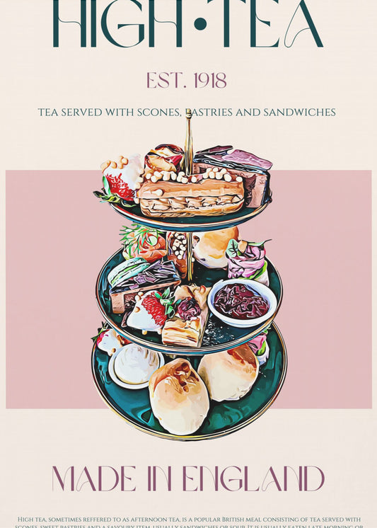 Eleganter High Tea | Poster