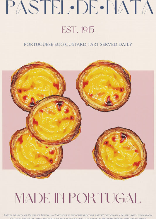 Traditionelle portugiesische Eiercremetorte | Poster