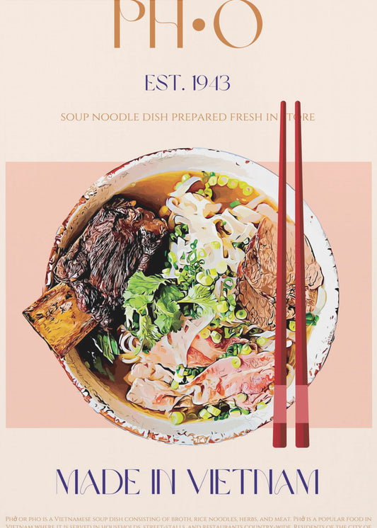 Vietnamesischer Nudelgenuss | Poster