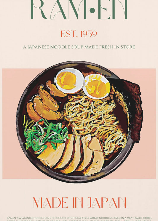 Genießen Sie eine japanische Ramen-Schüssel | Poster