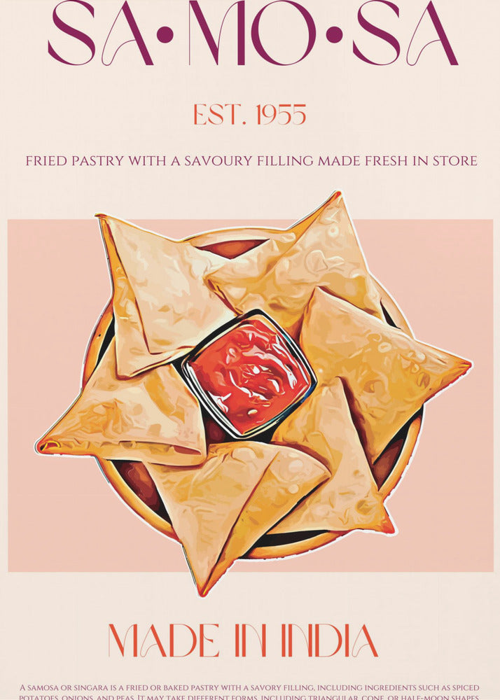 Indische frittierte Samosas | Poster