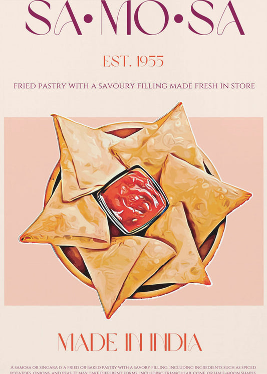 Indische frittierte Samosas | Poster