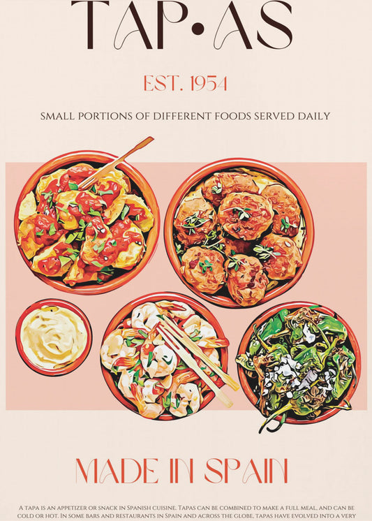 Geschmackvolle spanische Häppchen | Poster