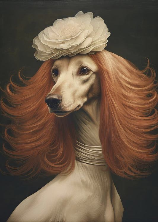 Mensch Hund 0002 2024 Dezember Poster - Kunstdruck Hundefrau 6.jpg | Leinwand-Bilder