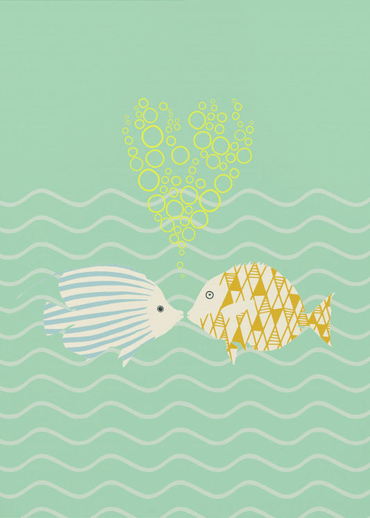 mellow anticipation sweet fish love | Poster