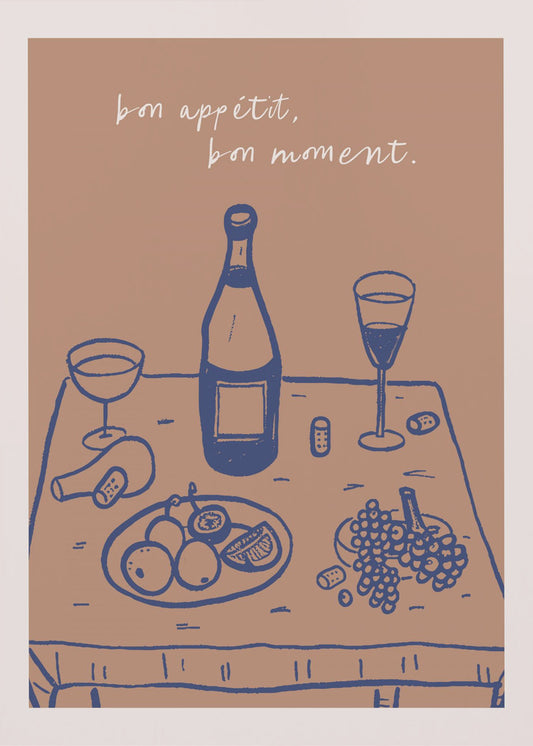 Wine and Fruits | Poster
