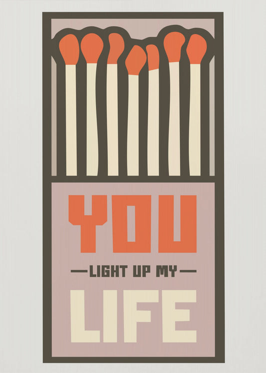 Vintage Streichholzschachtel-Design | Leinwand