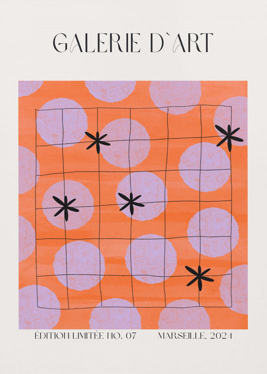 Circles & Stars Grid | Poster