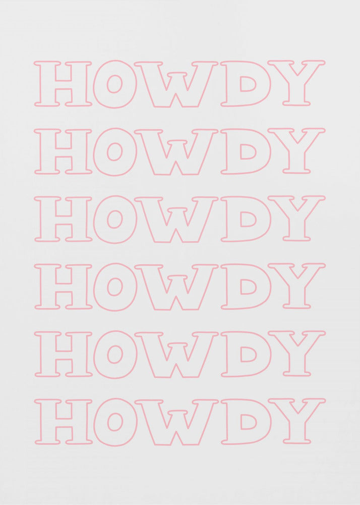 Pink Howdy | Canvas