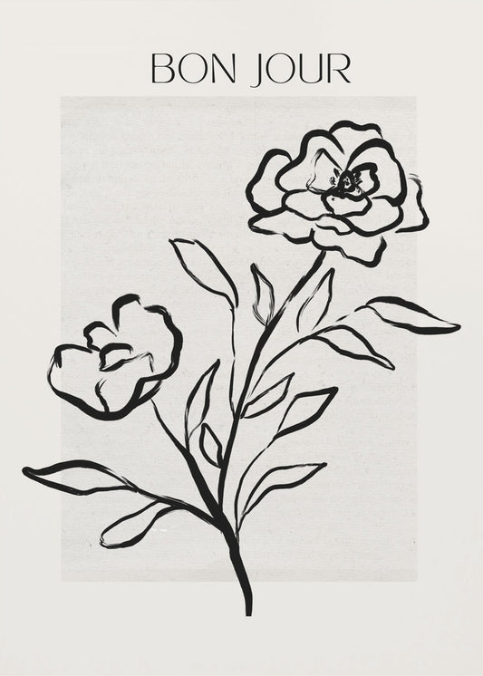 Bonjour Blooms | Poster
