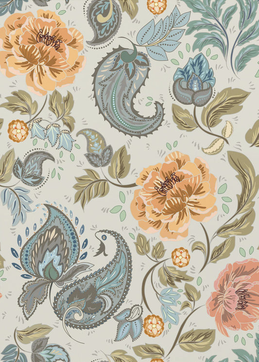 Floral Heritage paisley Antique pattern | Poster