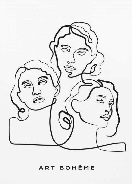 Three Faces, One Line | Poster