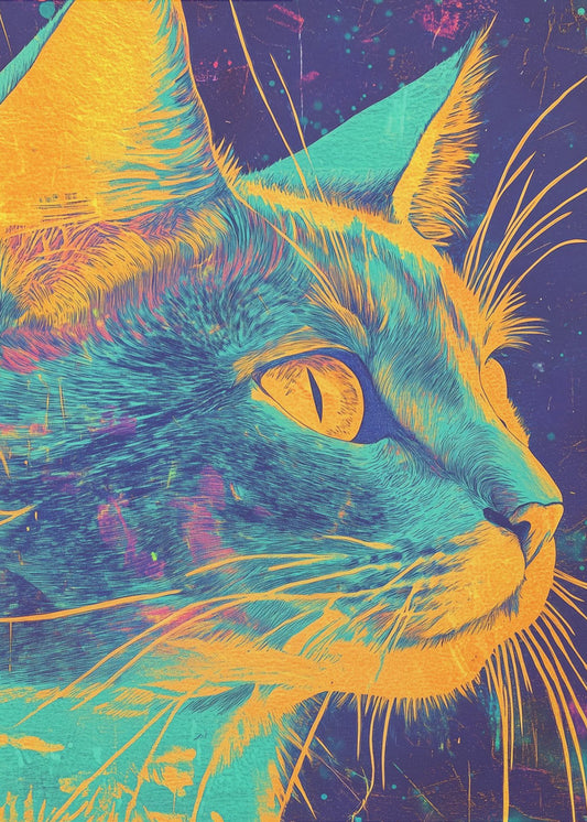 Blaue Katze | Poster