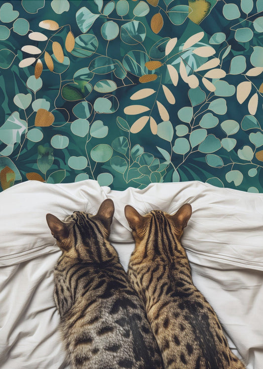 Zwei Katzen | Poster