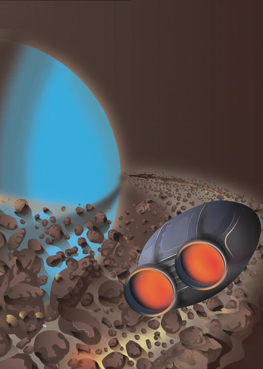 Uranus fliegt vorbei | Leinwand