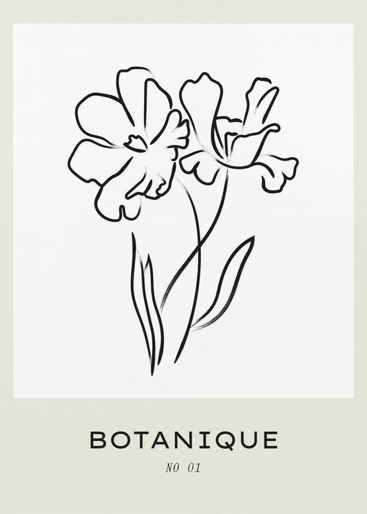 Floral Line Elegance | Poster