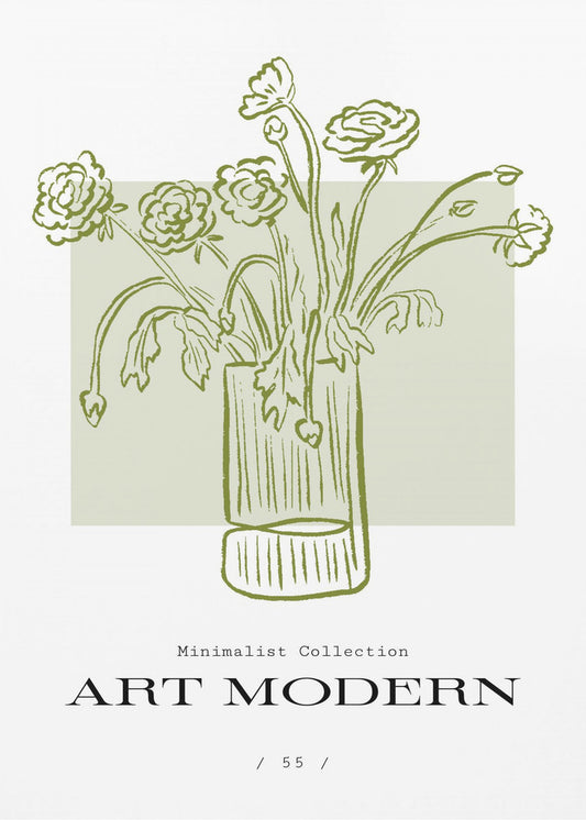 Flower Vase Sketch | Poster