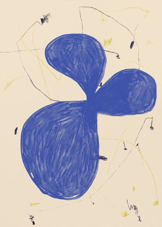 Blue Abstract Flow | Poster