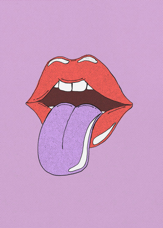 Entfesselte Pop-Lippen | Leinwand