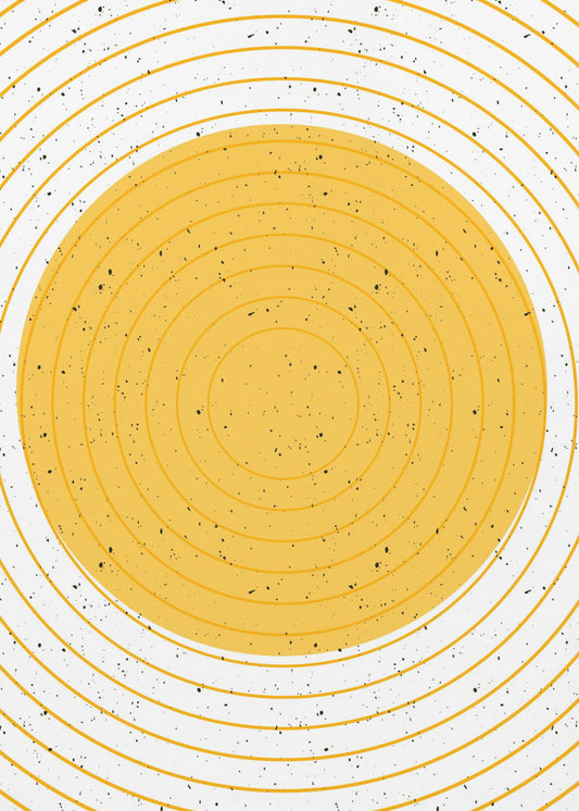 Konzentrische gelbe Kreise | Leinwand