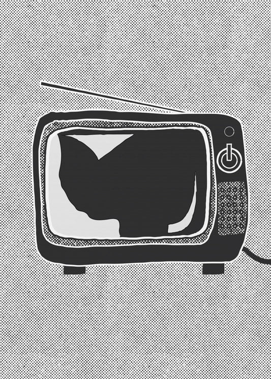 Vintage-Fernseher | Leinwand