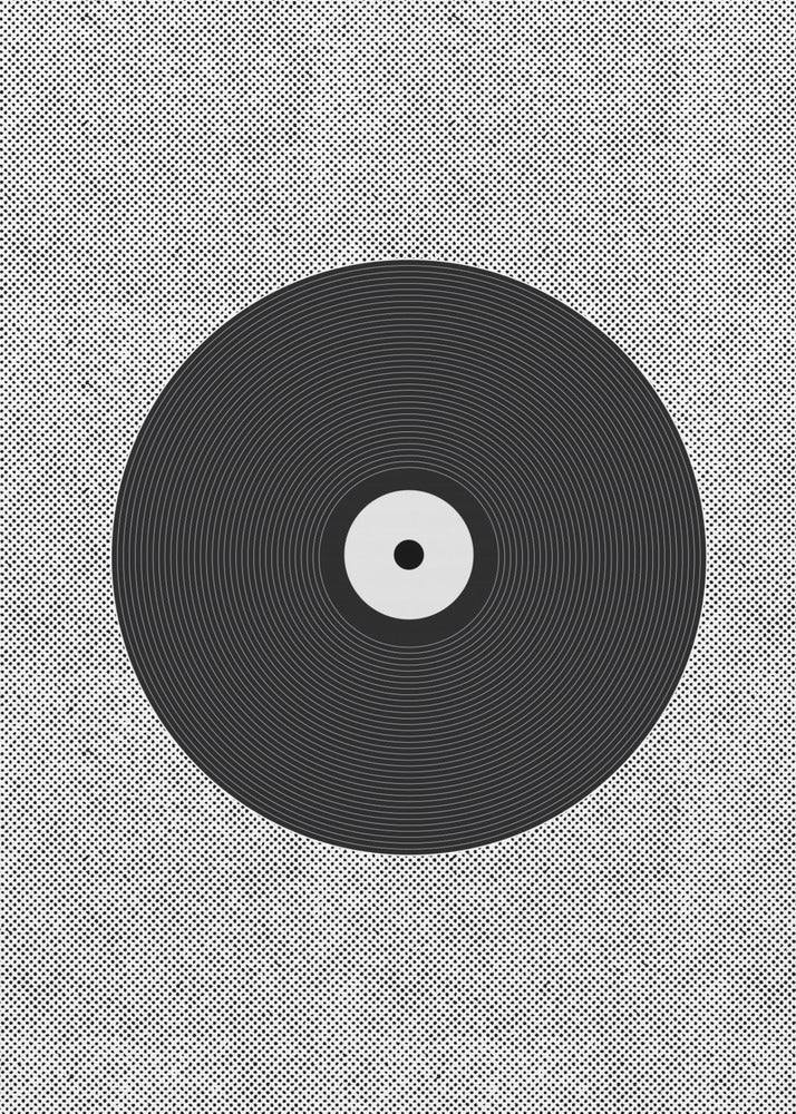Vinyl-Schallplatten-Kunstwerk | Leinwand