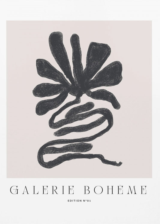 Black Petal Whirl | Poster