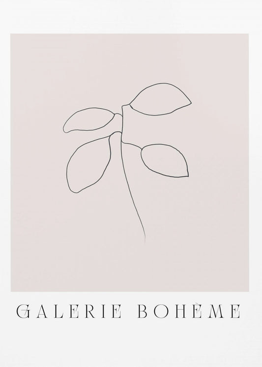 Minimal Leaf Line | Poster
