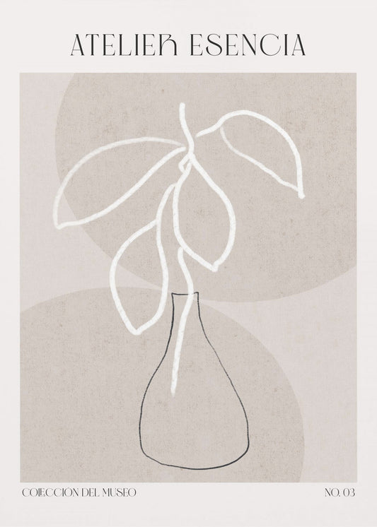 Minimal Vase Lines | Poster