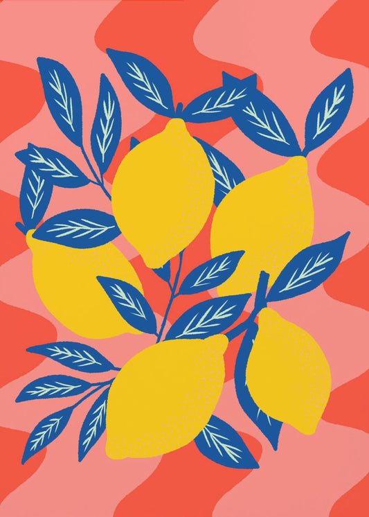 Livlig citronexplosion | Canvas