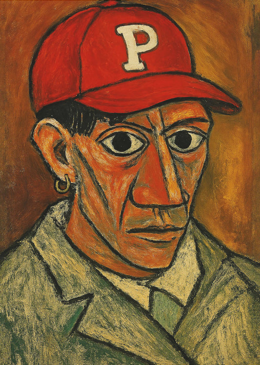 Red Cap Gaze | Leinwand