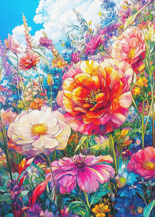 Wildflower Meadow Evergreen Flowers | Poster