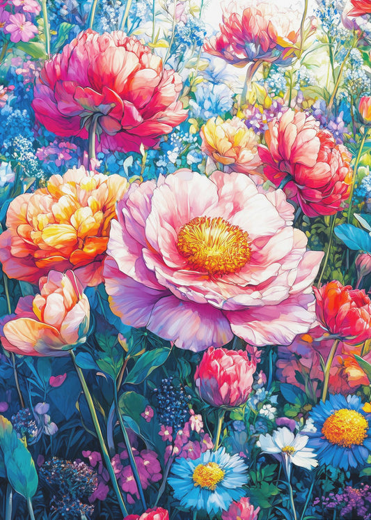 Wildflower Meadow Evergreen Flowers | Poster