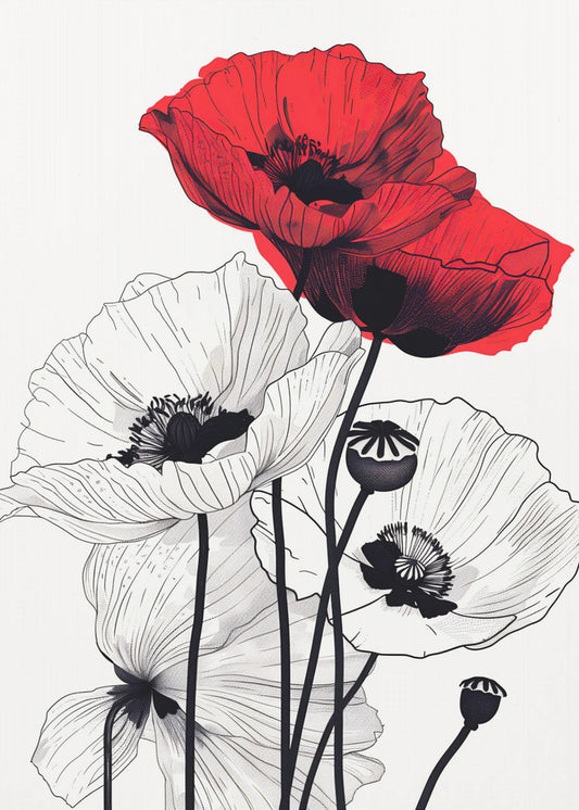 Evergreen Graphic Floral | Poster