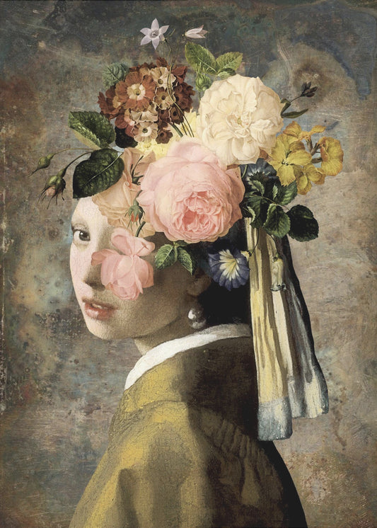 Das Mädchen mit dem Perlenohrring – die Metallic Edition | Poster