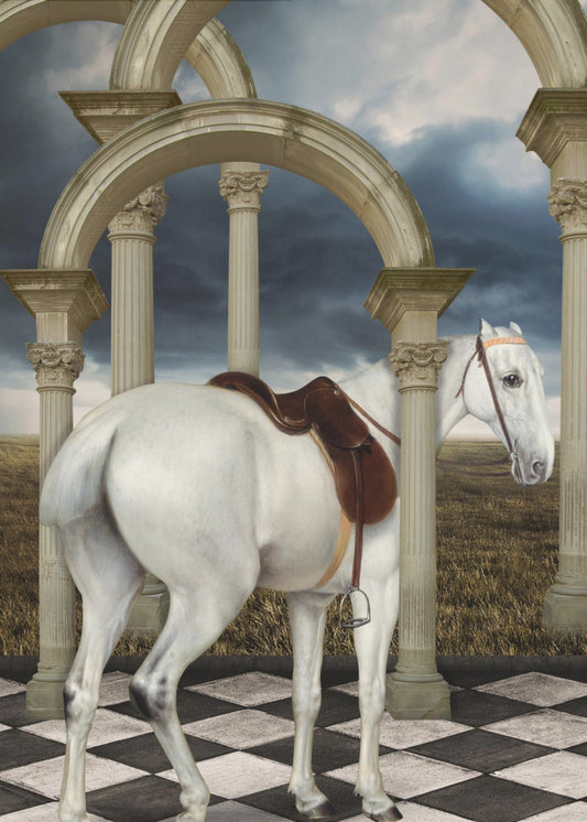 Der graue Jäger einer Dame | Poster