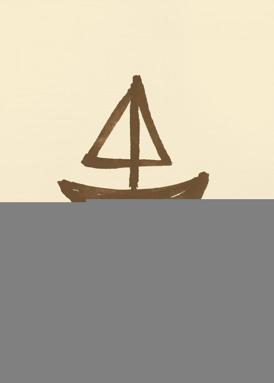 Simplistic Sailboat | Poster