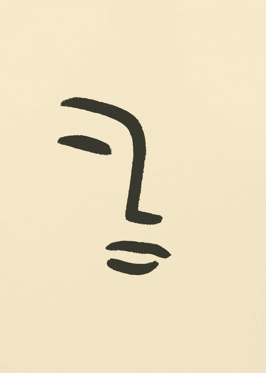Minimal Face Lines | Poster