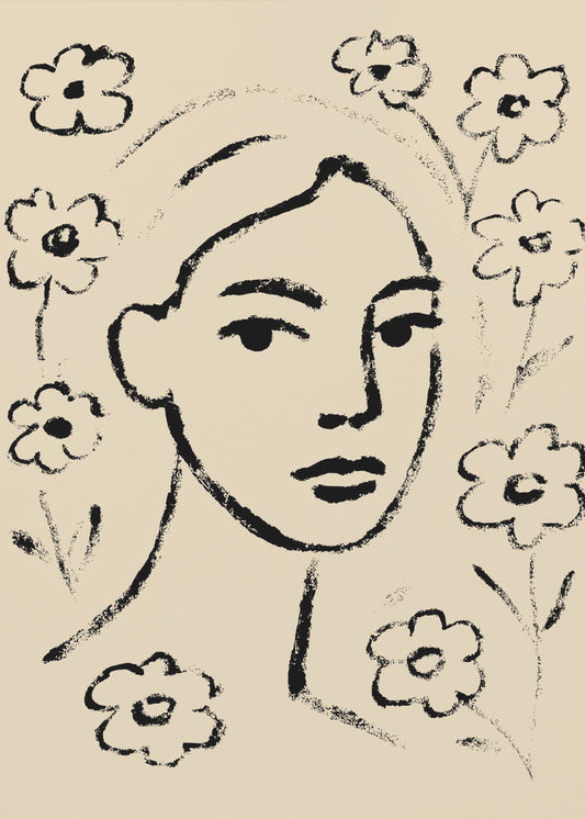 Floral Contemplation | Poster