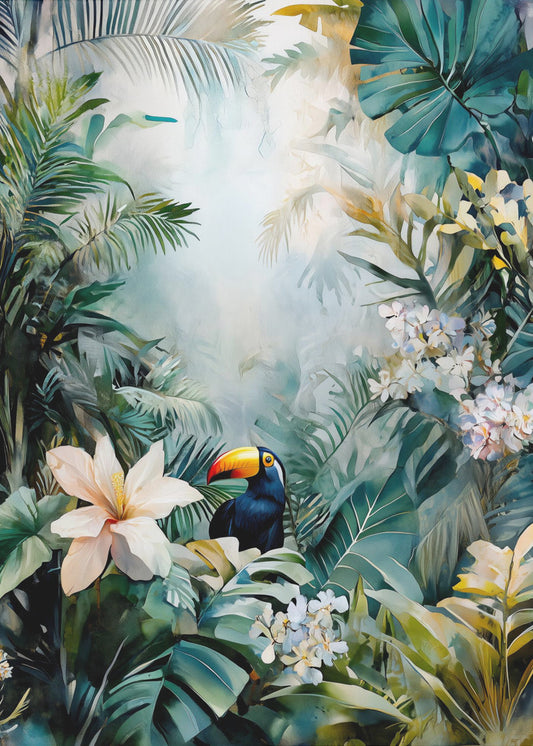 Tropical Vibes Hidden Tropics Toucan (9) | Poster