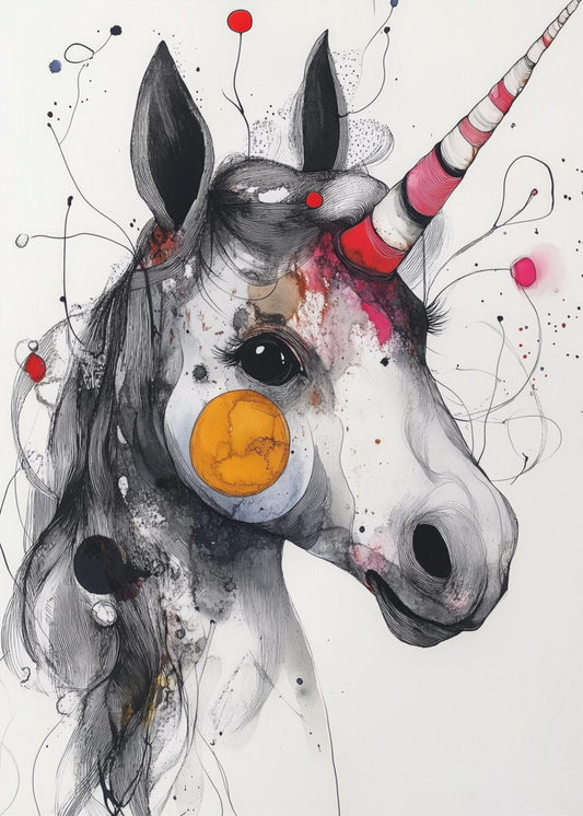 Unicorn drawing art | Poster