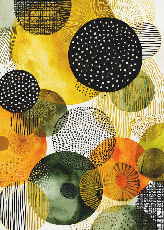 Composition with Overlapping Circles | Poster