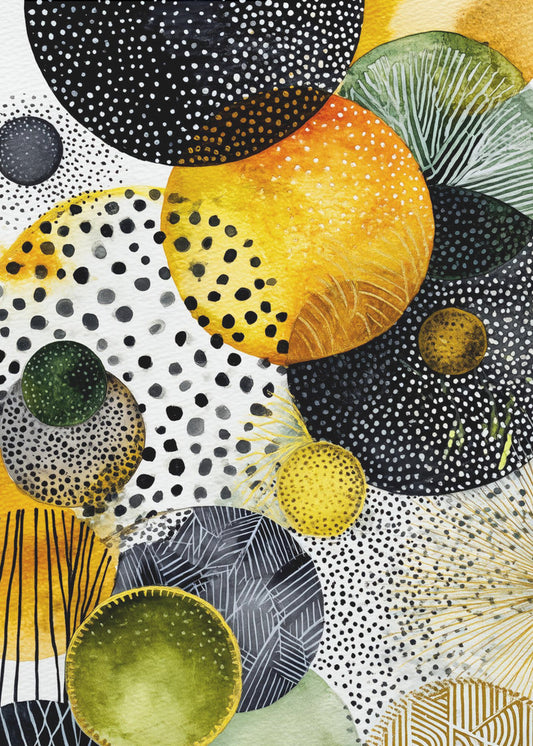 Composition with Overlapping Circles | Poster