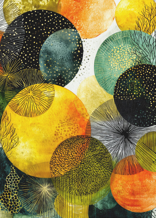 Composition with Overlapping Circles | Poster