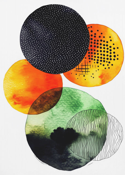 Composition with Overlapping Circles | Poster