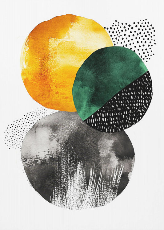 Composition with Overlapping Circles | Poster