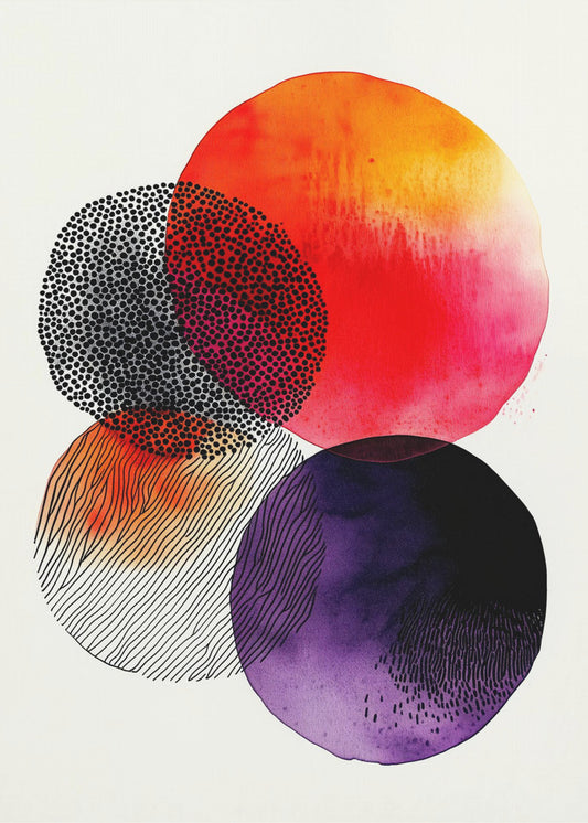 Composition with Overlapping Circles | Poster