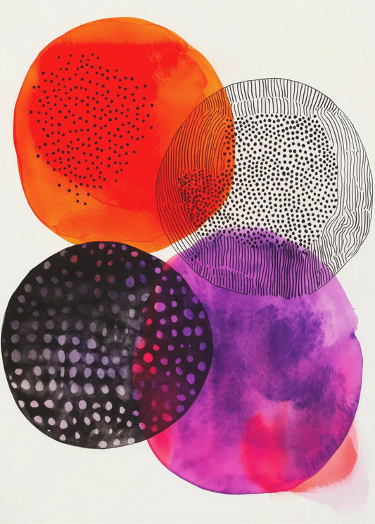 Composition with Overlapping Circles | Poster
